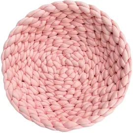 Aumüller Katzenkorb Grobstrick - Kuschelhöhle für Katzen, Rosé