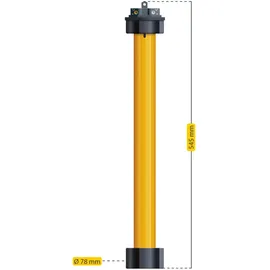 Schellenberg Markisenmotor Standard 40 Nm, max. 18 m2 Fläche, inkl. Adapter für Markisenwellen mit 78 mm Durchmesser gelb