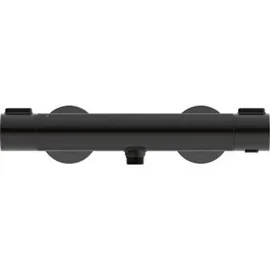 Duravit Thermostatarmatur Duschthermostat rund für 1 Verbraucher Schwarz Matt TH4220000046