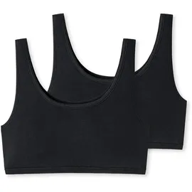 SCHIESSER Uncover by Schiesser Damen 2pack Bustier Unterwäsche, schwarz, XXL