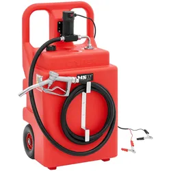 MSW Mobile Tankstelle - mit elektrischer Pumpe, Zapfhahn und Räder - 120 l - 37 l/min MSW-PFT-120-D