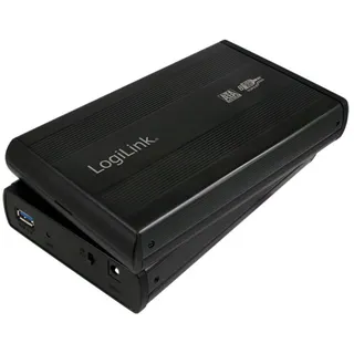 Logilink 8,9 cm 3,5 Festplatten-Gehäuse, USB 3.0 zu SATA, schwarz