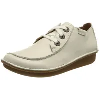 CLARKS Damen Funny Dream Oxford, White Leather, 39 EU
