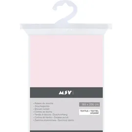 MSV Duschvorhang 180 x 200 cm Rosa