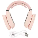 Tragbarer 2-in-1-nackenventilator – Heizen Und Kühlen – Rosa – Für Den Innen- Und Außenbereich