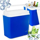 Kühlbox Passiv 24L – Tragbare Kühlbox mit Deckel, Camping Kühlschrank, Gefrierbox & Kühltasche Auto, Kühlboxen für Picknick und Stran, Isoliert, leicht & ohne Strom – Kamai Coolbox