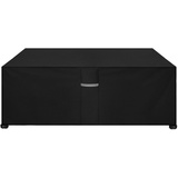 Dokon Gartenmöbel Abdeckung Wasserdicht Schwerlast 600D Oxford Gewebe Gartentisch Abdeckplane Winterfest Winddicht UV Beständiges Schutzhülle für Loungemöbel Möbelsets Sitzgruppe (250x150x90cm)