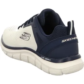SKECHERS Track Off White Engineered Mesh / Pu / Navy Trim 40