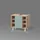 livinity® Waschbeckenunterschrank Fucino 60 x 54 cm Grün/Goldkraft Eiche
