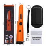 Nazalus-hot Sale-pinpointer Metalldetektor, Metalldetektor Metall Pinpointer Wasserdicht Und Scannen Von Metallzeiger-erkennungszubeh√∂r Ip66 Wasserdicht Für Die Münzschatzsuche Orange