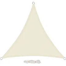 EUGAD Sonnensegel 200g/m2 mit Befestigungsseilen, Premium HDPE, wetterfest, atmungsaktiv, dreieckig, rechtwinklig, wasserdurchlässig, für Terrasse, Garten, Balkon, Camping