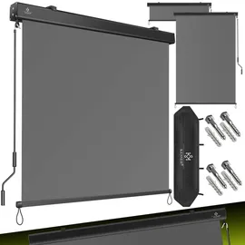 Kesser Senkrechtmarkise Außenrollo 140 x 250 cm Grau