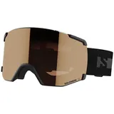 Salomon S/view Access Skibrille - Black - Tonic Orange/CAT2