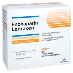 ENOXAPARIN Ledraxen 6.000 I.E. 60mg/0,6ml F.Sp. 24 St