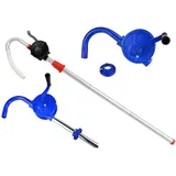 Kurbelfasspumpe Handpumpe Fasspumpe Kurbelpumpe Ölpumpe Dieselpumpe zwei Farben (Blau)