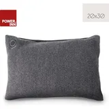 POWER INN Wärmekissen 20 x 30 cm Soft Filz dunkelgrau | mit Akku