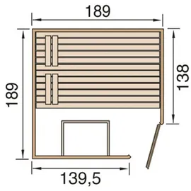Weka Valida Eck inkl. 9,0 kW Ofen + int. Steuerung