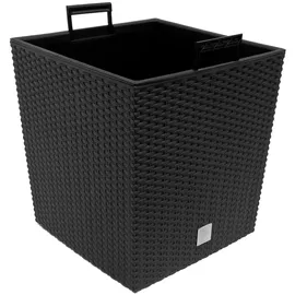 DEUBA Blumentopf Rato Low 2er-Set Anthrazit 32x32x33cm