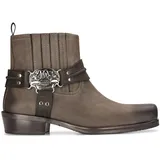 TruClothing.com Herren Western Cowboy Stiefel Vintage Quadratische Zehe Land Echtleder Reiten Biker - Schwarz 45 EU - 45 EU