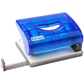 IDENA Locher mit Anschlagschiene, transluzent, 16 Blatt,