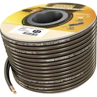 HICON Lautsprecherkabel Ambience, Elektronikkabel + Stecker, Schwarz
