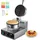Vevor kommerzielles Waffeleisen 1230 W Waffel Maker mit antihaftbeschichteten Backflächen Waffeleisen aus Edelstahl mit Temperatur- und