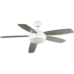AKUNADECOR Deckenventilator Samal Weiß 132 cm mit Licht 132