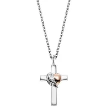 Engelsrufer Kette mit Anhänger With Love- Dein Schutzengel für die Ewigkeit Roségold / Silber