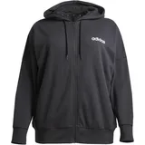 adidas Essentials Linear French Terry Reißverschlusspullover Black / White L