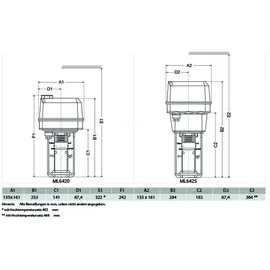 RESIDEO Honeywell Ventilantrieb 600N, 3-Pkt, ML6420A3015