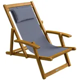 DEUBA Sonnenliege 94 x 94 x 60 cm Grau
