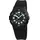 Q&Q Herrenuhr mit Silikonarmband, 10 bar - Schwarz/Schwarz