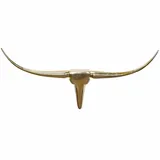 Wohnling Wanddekoration Geweih Bull M 100 cm Aluminium golden