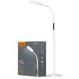LED dimmbare 2in1 Stehleuchte VIDEX 12W Weiß Stehlampe Standleuchte Leselampe
