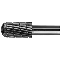 Pferd TOOLS HSS Frässtift Walzenrundform C Ø 08x20mm Schaft-Ø 6 mm Z 3 universal mittel fein Spanbrecher