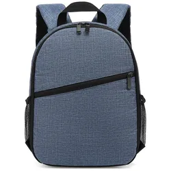 Multifunktionale Digitalkamera-Rucksack-Tasche, wasserdichte Outdoor-Kameratasche blau