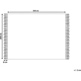 Beliani Niavan Kelimteppich 200 x 300 cm Beige