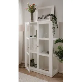 CaliCosy Vitrine 100 x 150 x 40 cm Weiß