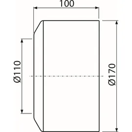 Alcaplast A980 große Universal Kunststoff-Rosette für WC-Stutzen ø110/DN100