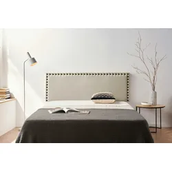 Gepolstertes Kopfteil MODENA Aqualine 145x55x8 cm - Getoastetes Beige - Moonia