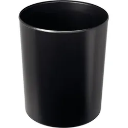 HAN Design-Papierkorb 20 Liter schwarz flammhemmend, hochgänzend,