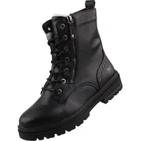 Mustang Damen Stiefelette gefüttert Schwarz - Schwarz - 45