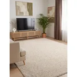 ELLE DECORATION Rocco Teppichläufer 120 x 170 cm Beige/Weiß