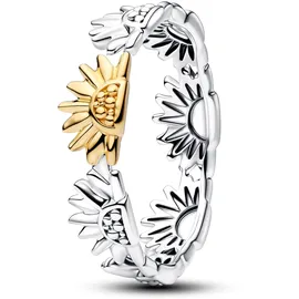 Pandora Damenring Zweifarbig Sonnenblume 56/17,8