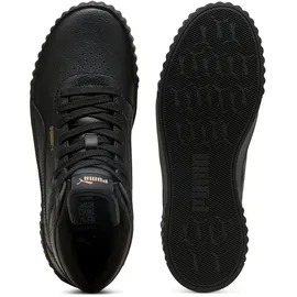 Puma Carina 3.0 Mid Damen Weite E Schwarz/Gold 40,5