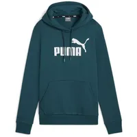 Puma Essentials Logo FL Hoodie Damen PUMA Cold Green M