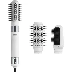 VEVOR Haartrocknerbürste Ionic Hot Air Styler mit 2 Bürsten zum Trocknen von Volumen