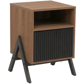 Mendler Nachtschrank HWC-O40 59 x 40 x 40 cm Beige
