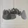 MARKET SET Screen XL 3-flg. 110 cm rund Schwarz/Holz
