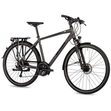 Airtracks Herren Trekking Fahrrad 28 Zoll Trekkingrad 24 Gang Shimano ALIVIO Schwarz 56 CM